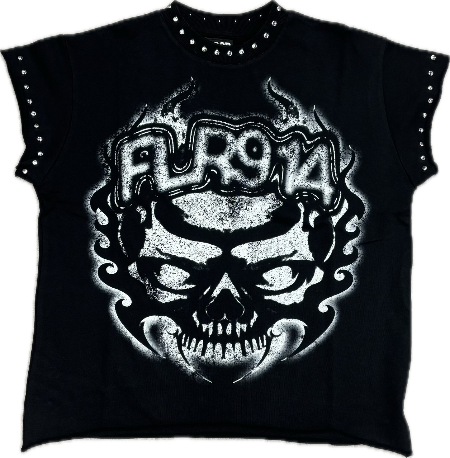 Floor 914 Skull Cut Off Tee Black