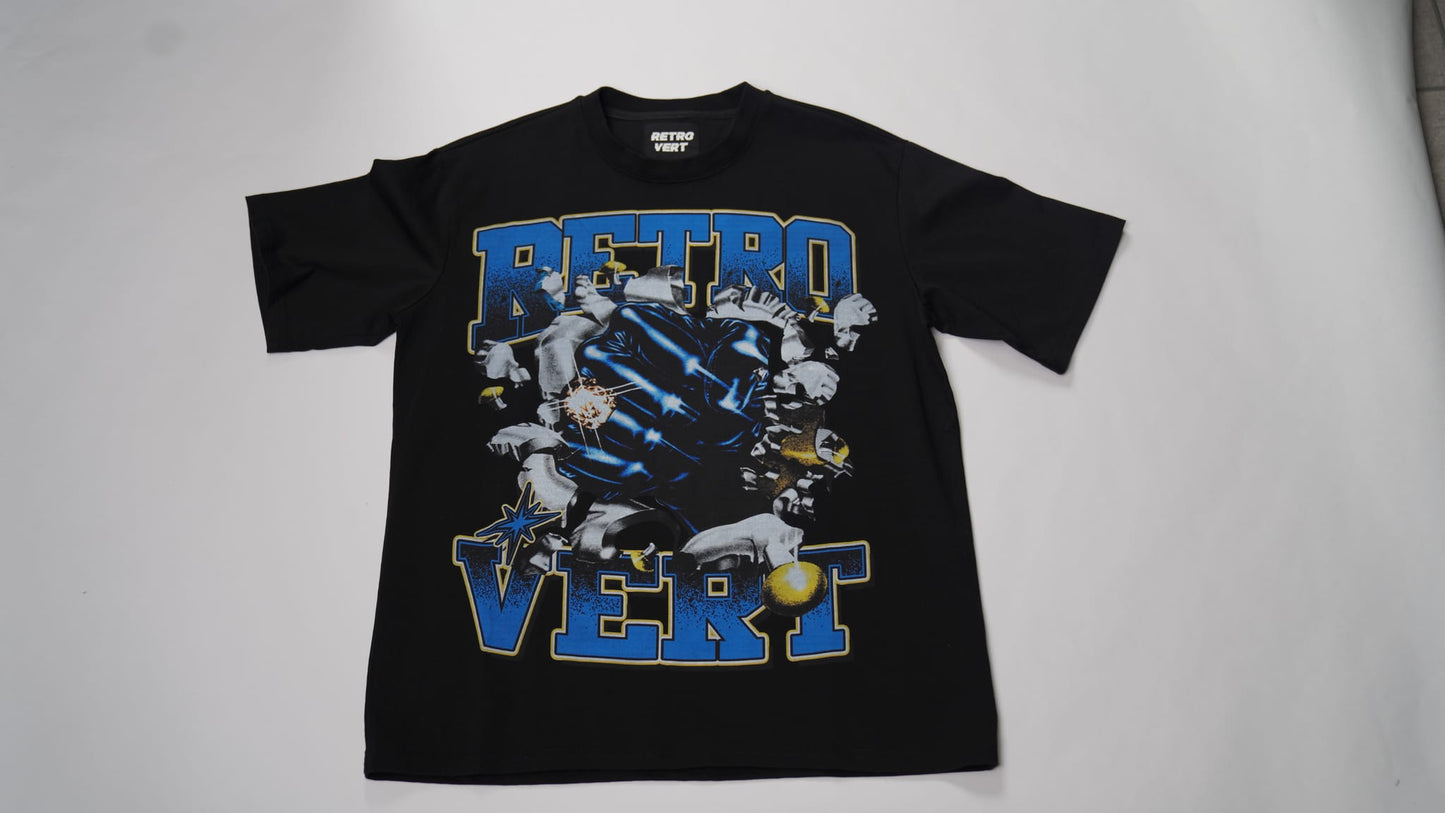 Retrovert Fist Tee Black