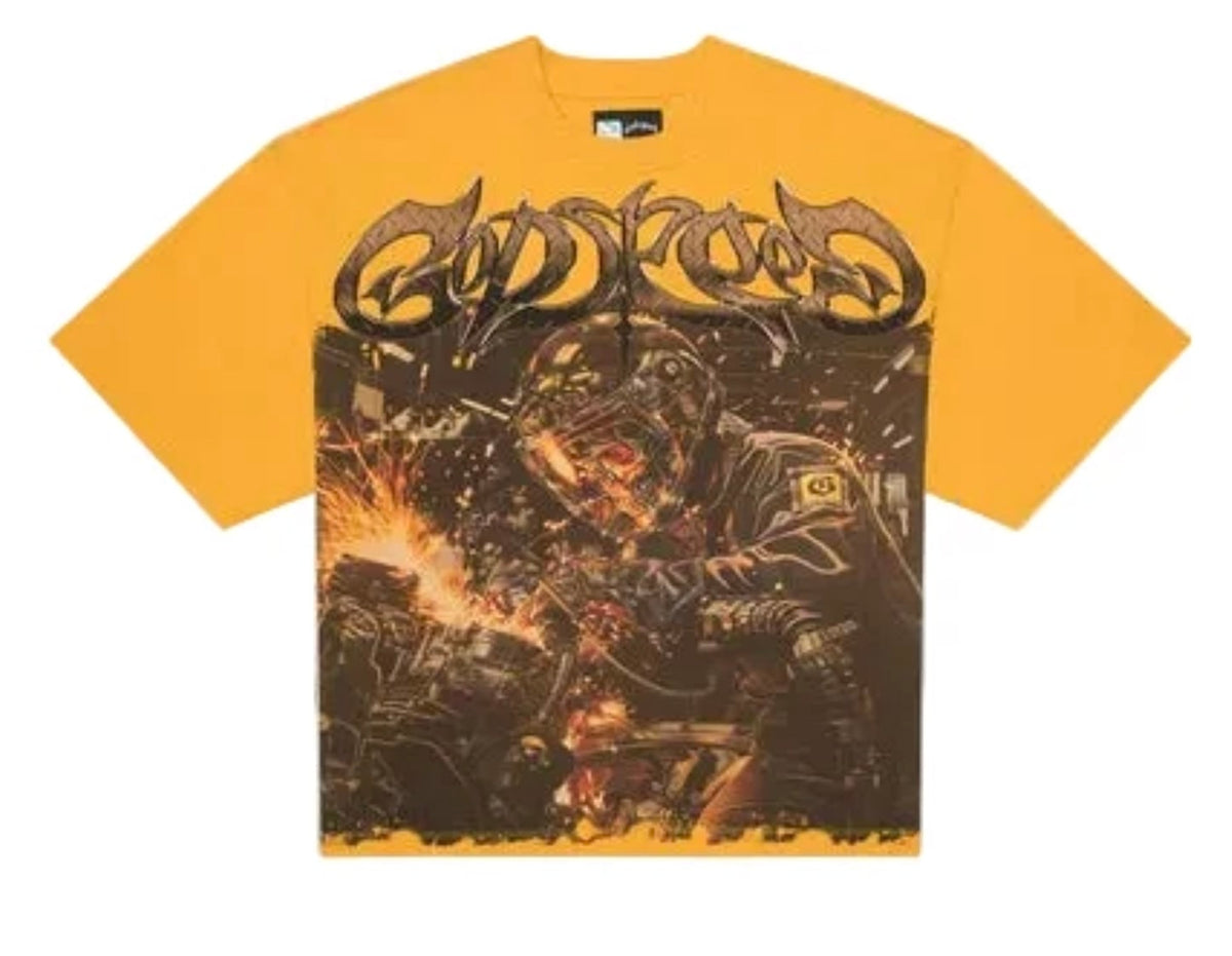 Godspeed Steel Sharpens Steel (Yellow)