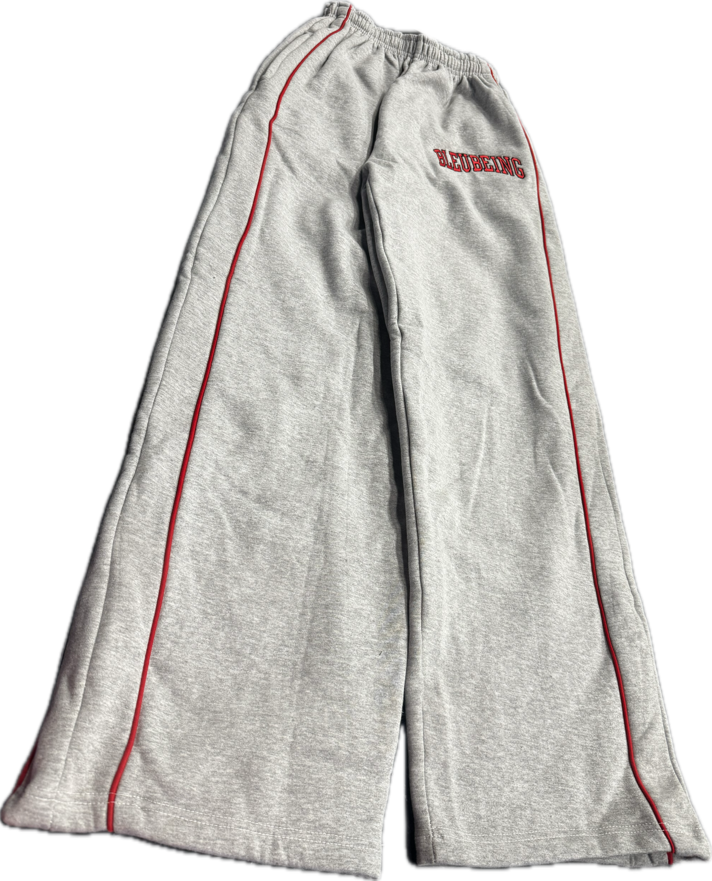 Showcase Bleubeing Grey Red Stripe Sweats