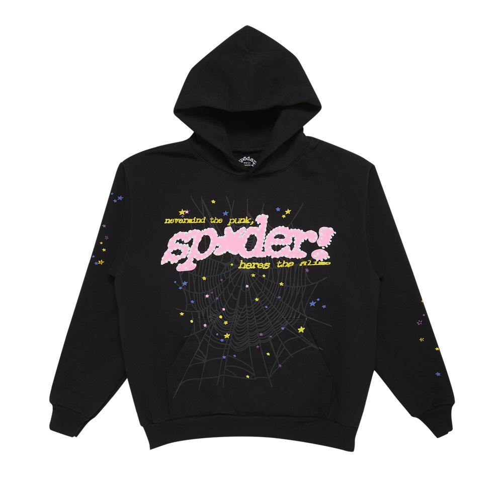 Sp5der P*nk V2 Hoodie 'Black'