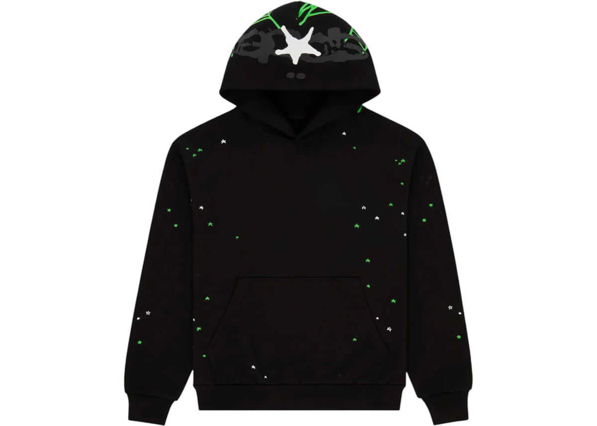 Sp5der Heavy Web Hoodie (FW25) Black