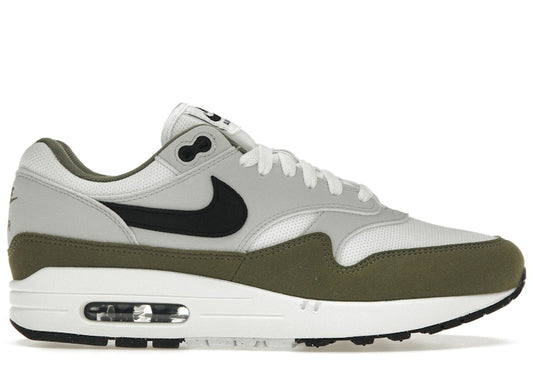 Nike Air Max 1 White Black Medium Olive