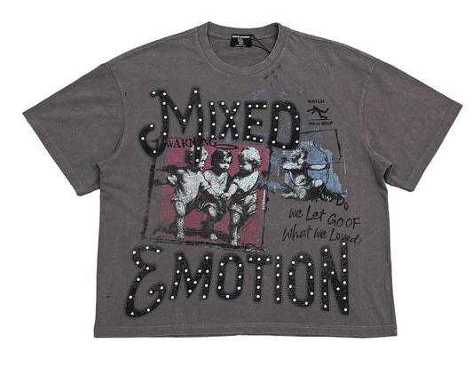 Mixed Emotions Grey “Friends” Tee