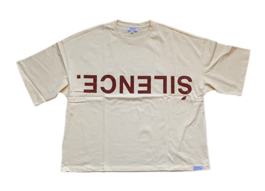 Onyx Apparel 'silence? Tee (Creme)