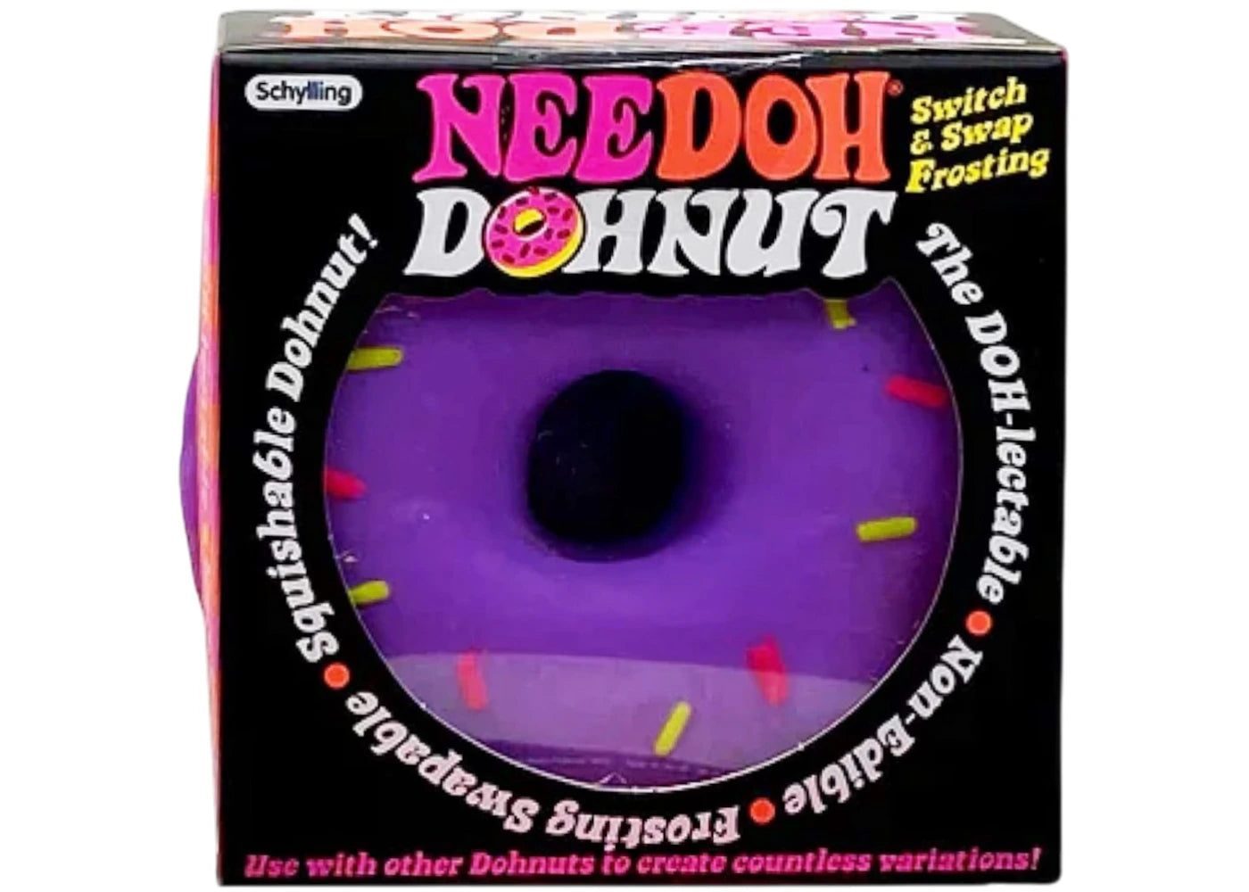 NeeDoh Dohnuts Squishy Fidget Toy Purple