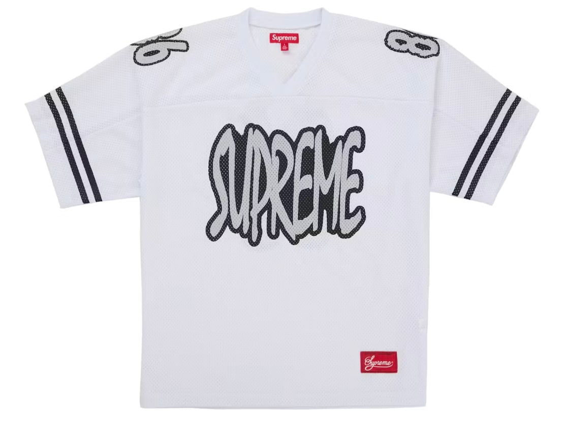 Supreme Reflective Football Jersey White
