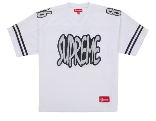 Supreme Reflective Football Jersey White