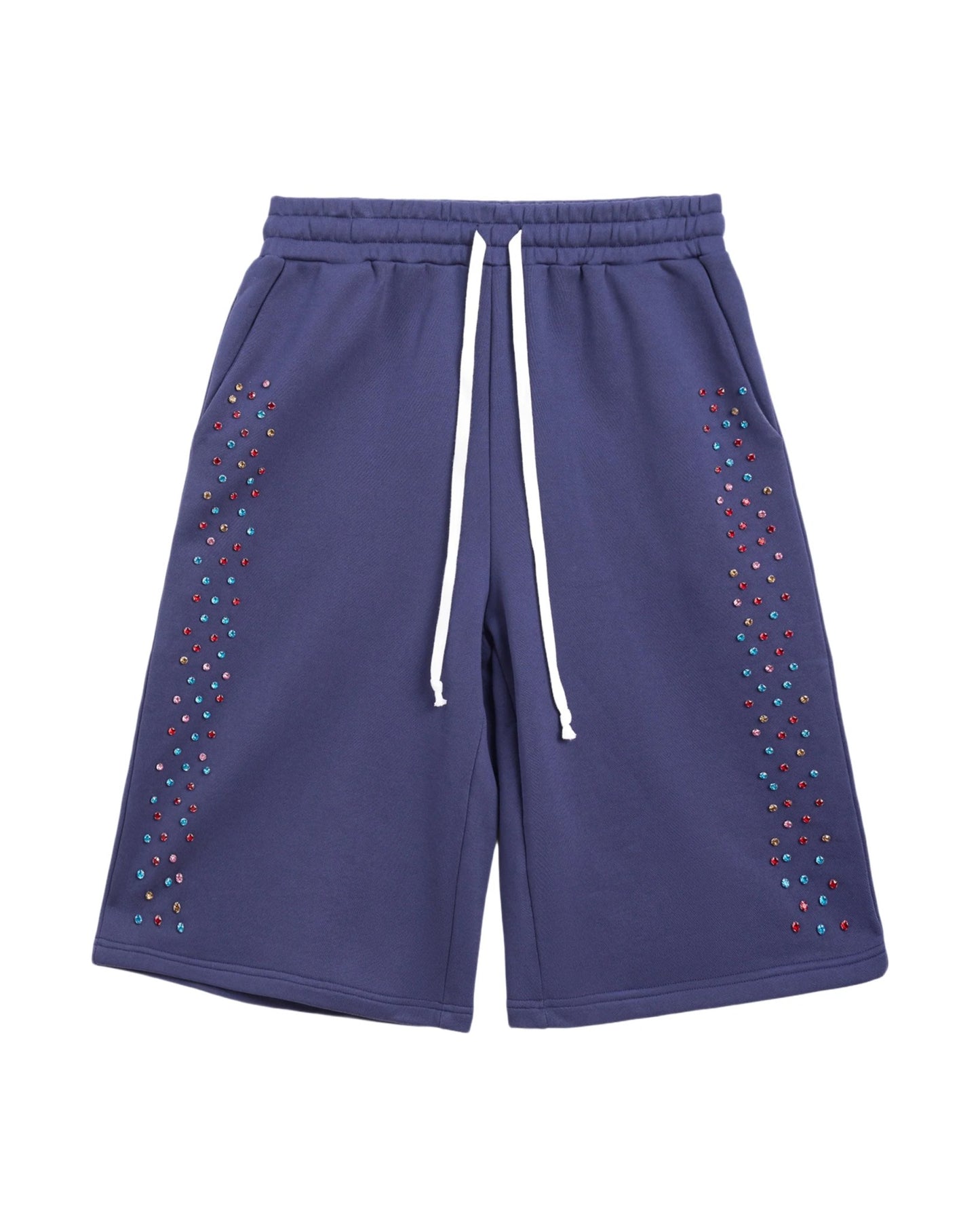Crystal Cactus Sweat Shorts - Navy