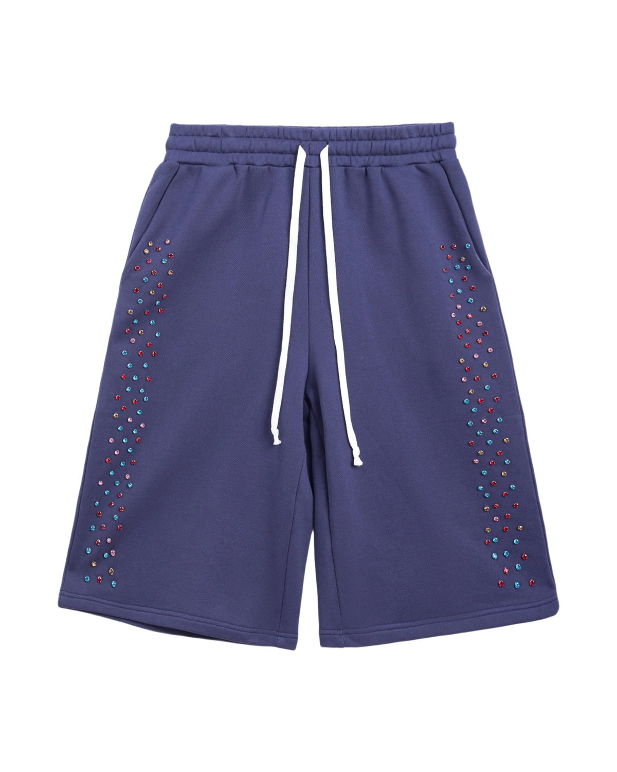 Crystal Cactus Sweat Shorts - Navy