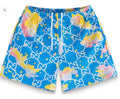 Bravest Studios Blue Cotton Candy Camo Shorts