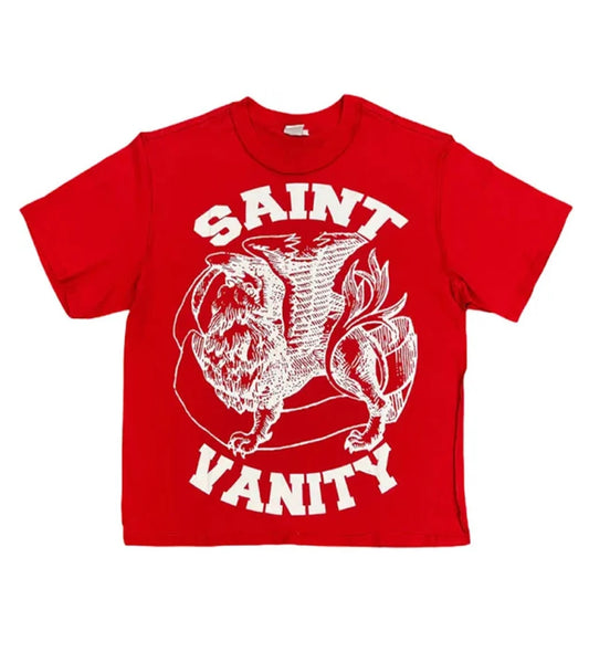 Saint Vanity Red Dissolve Griffen Tee