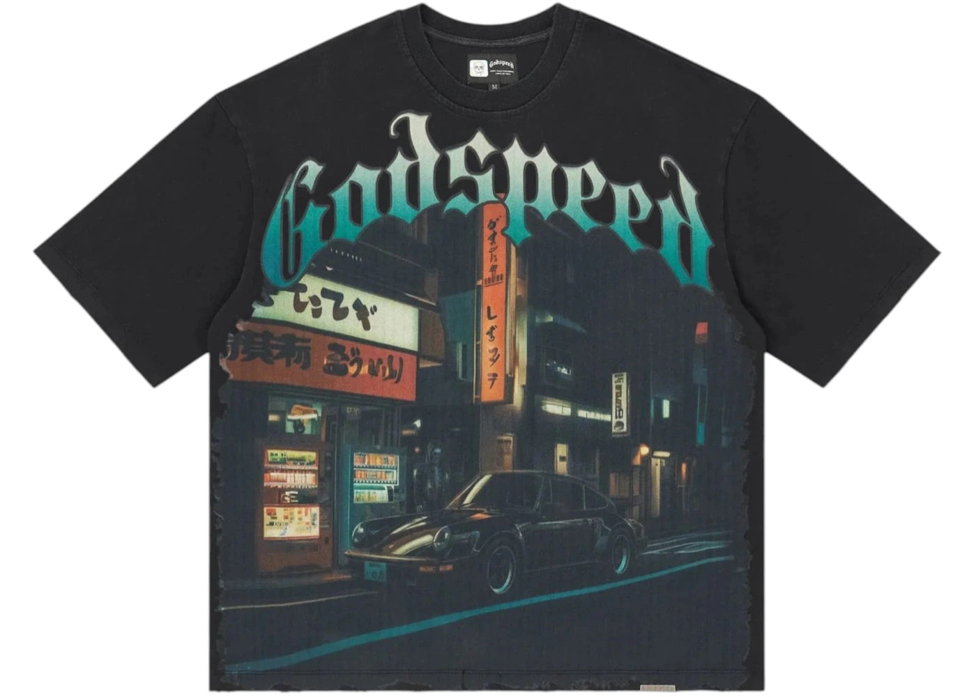 Godspeed Pit Stop Tokyo T-shirt Black Wash