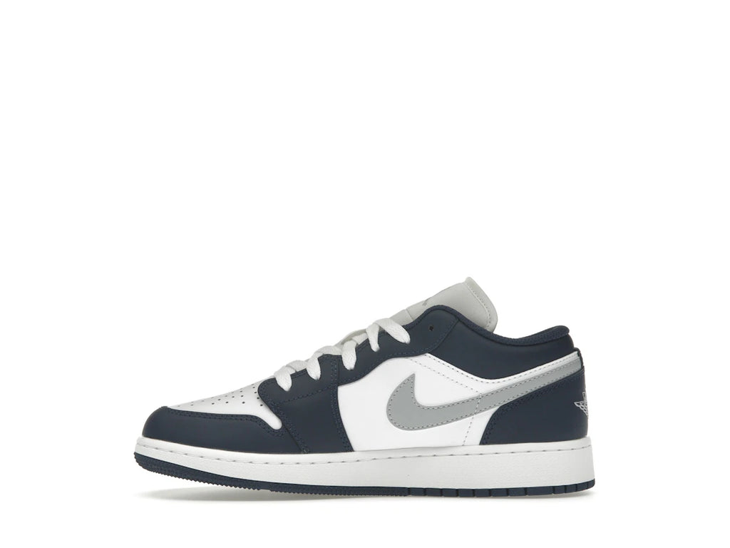Jordan 1 Low Midnight Navy Wolf Grey (GS)