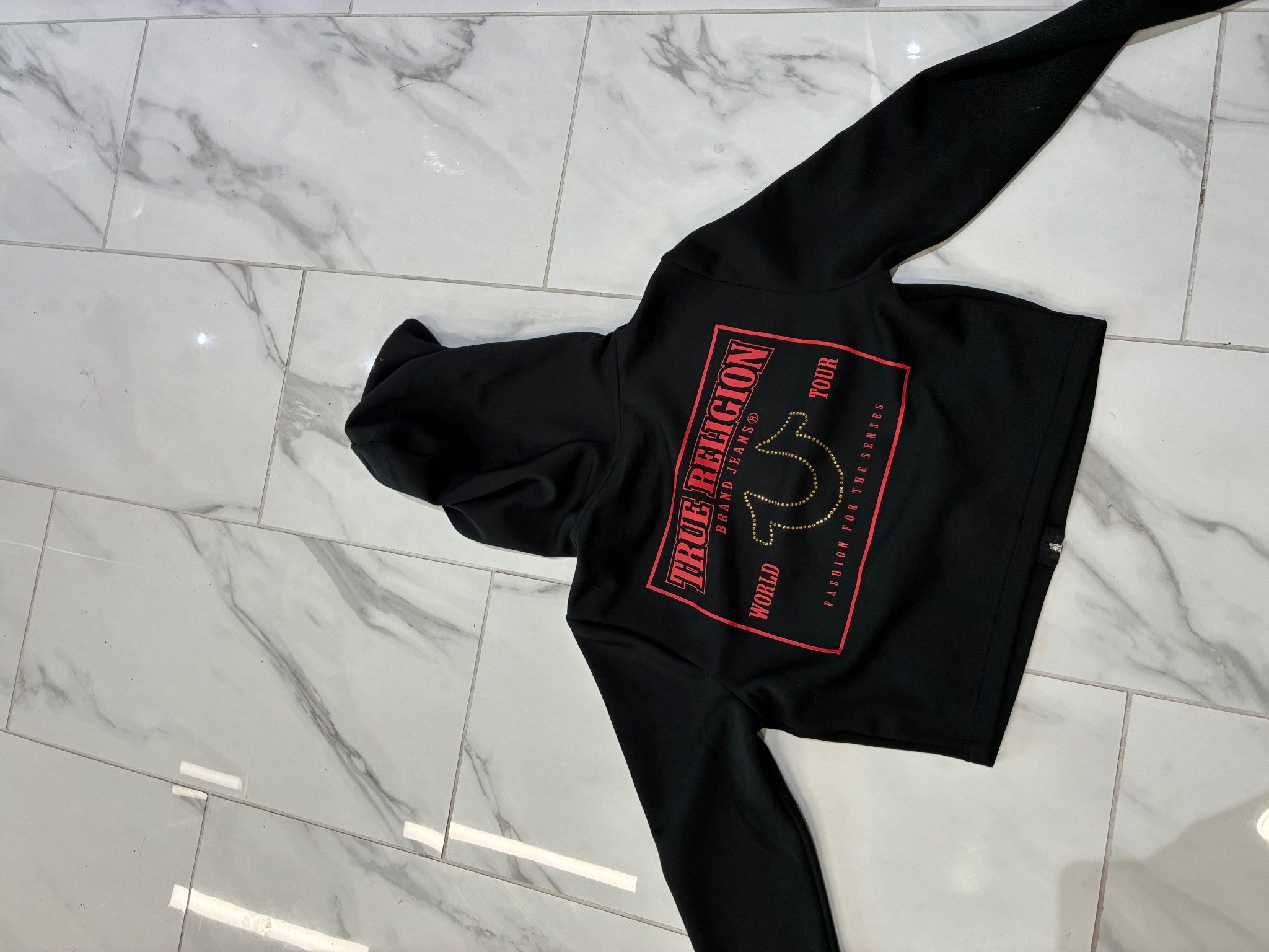 True Religion World Tour Rhinestone Hoodie