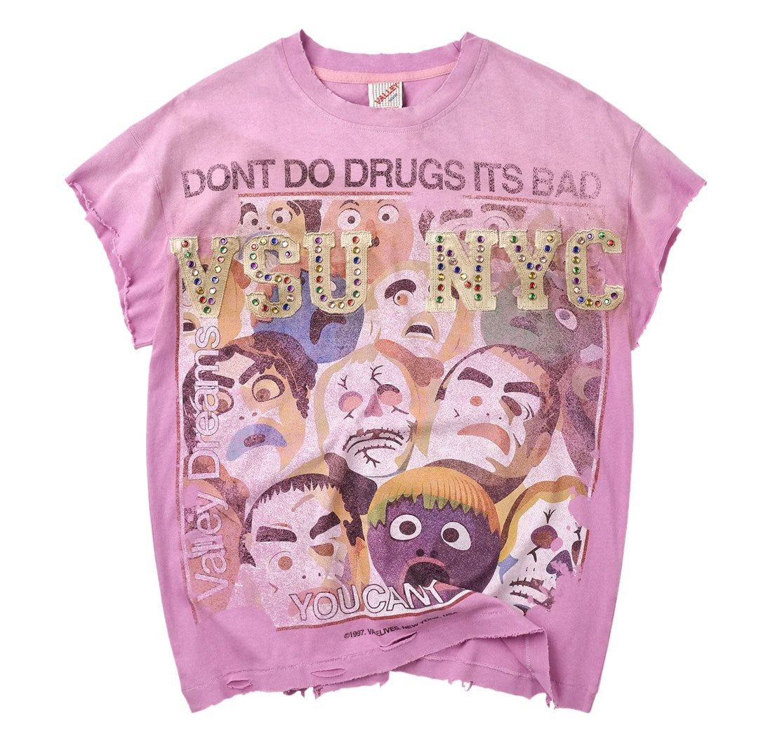 Vale Forever No Drugs Tank 'Pink'