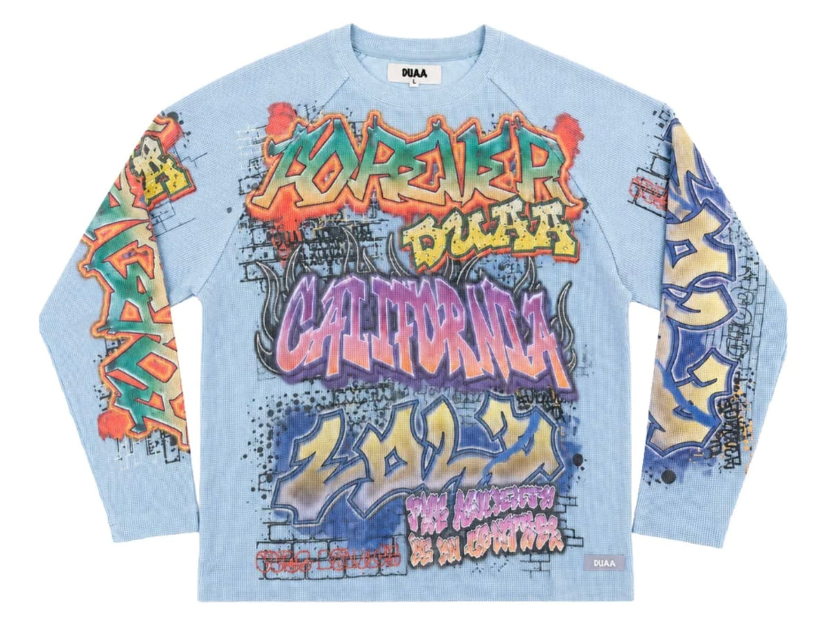 DUAA Art Long Sleeve Tee Blue
