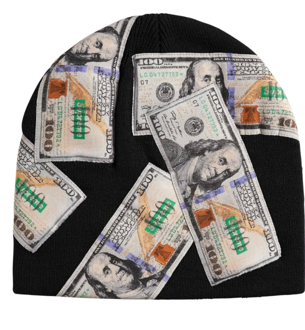 Supreme Money Beanie Black