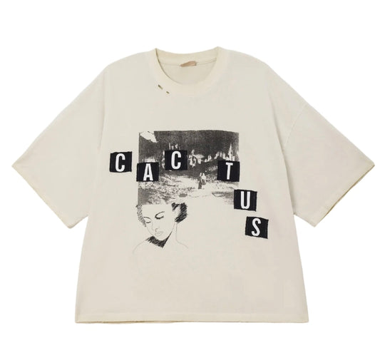 Cactus Valley Patch Tee - Cream