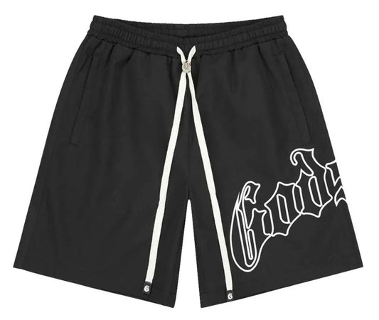 Godspeed OG Logo Nylon Shorts Black