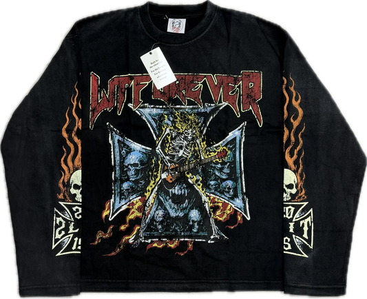 Lit Forever Rockstar Skeleton L/S