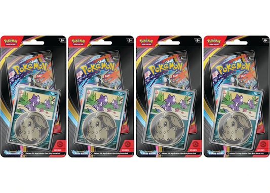 2026 Pokémon Mega Evolution Chaos Rising Toxel 3 Pack Blister 4x Lot