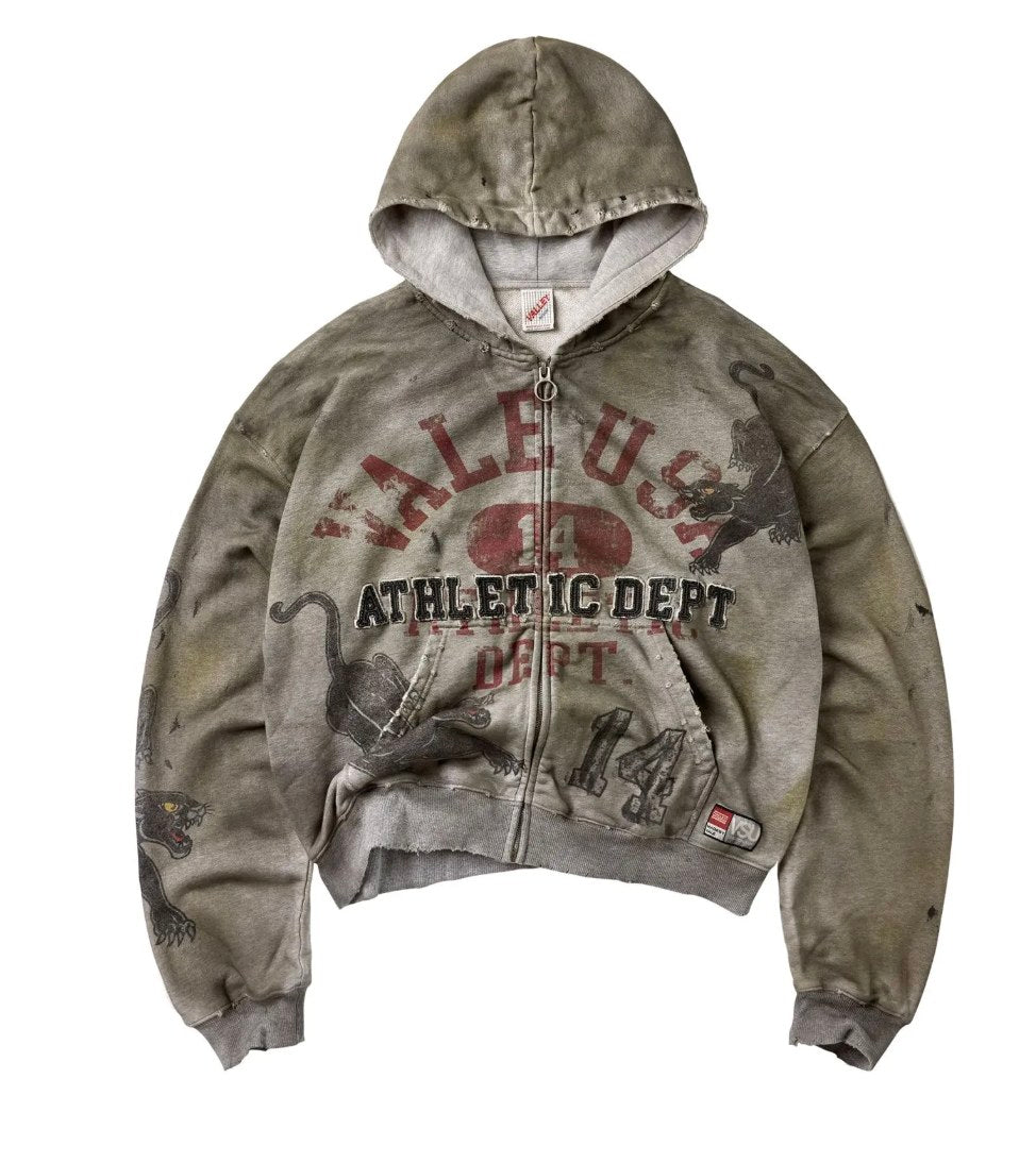 Vale Forever Varsity Zip Up 'Grey'