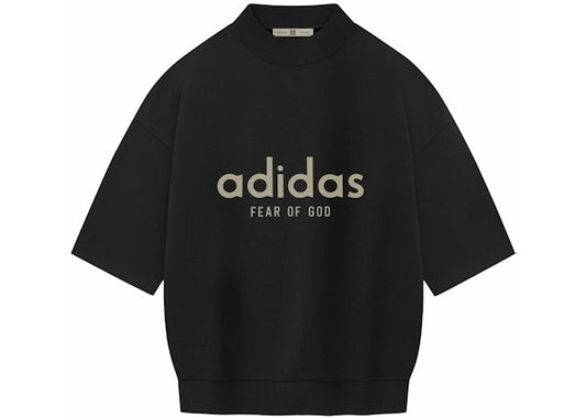 Fear of God Athletics Heavy Jersey 3/4 Mock Tee Black