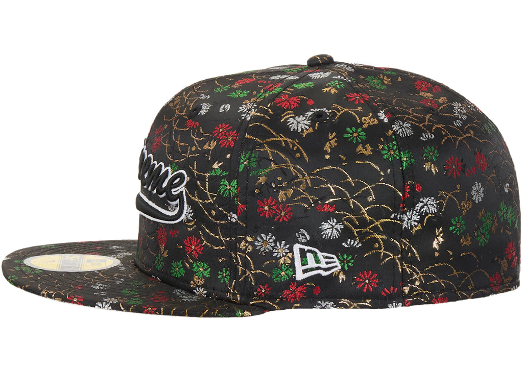 Supreme Floral Jacquard New Era 59Fifty Fitted Hat Black