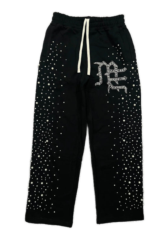 Mixed Emotions Black ‘Pearl’ Sweatpants