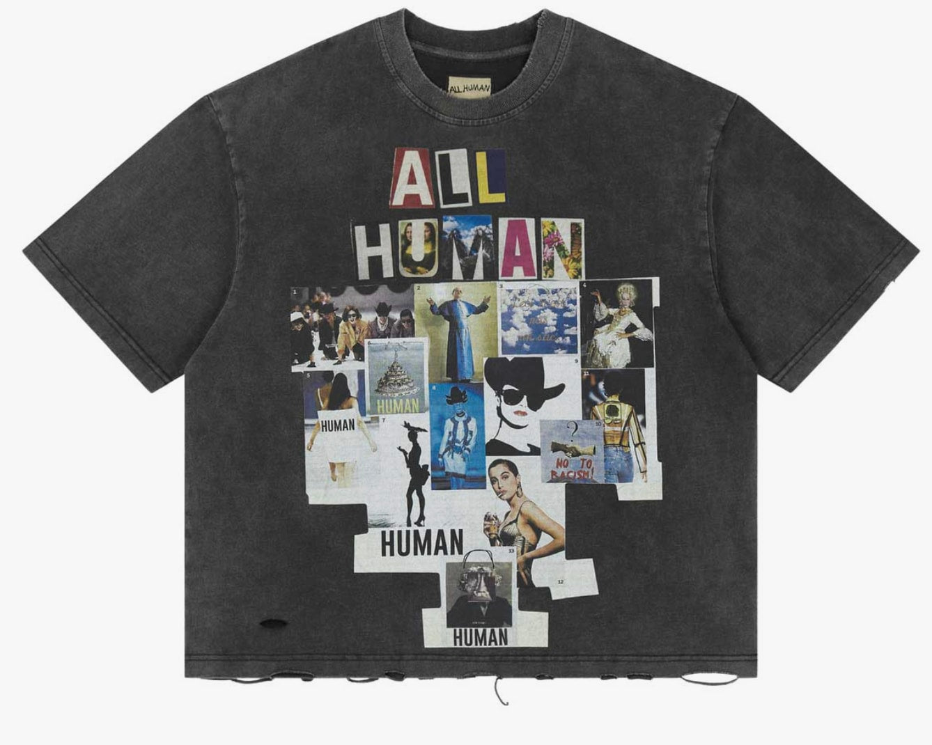 All Human Copy & Paste Tee Black