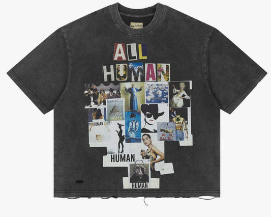All Human Copy & Paste Tee Black