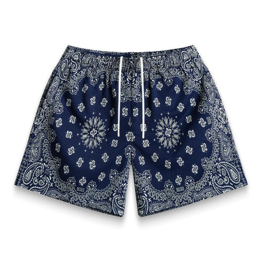 Bravest Shorts Paisley Navy Blue