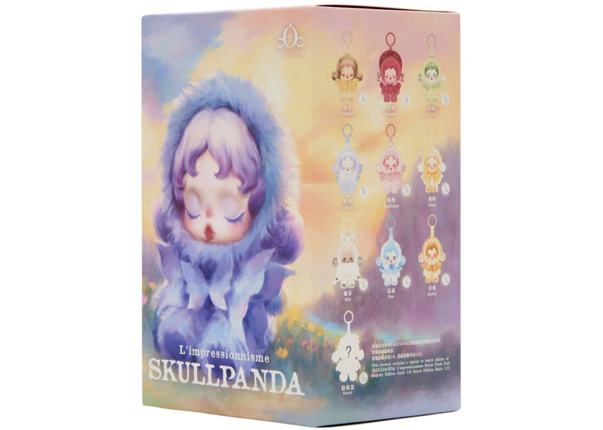 Pop Mart L'impressionnisme θSKULLPANDA Series Plush Doll Single Blind Box