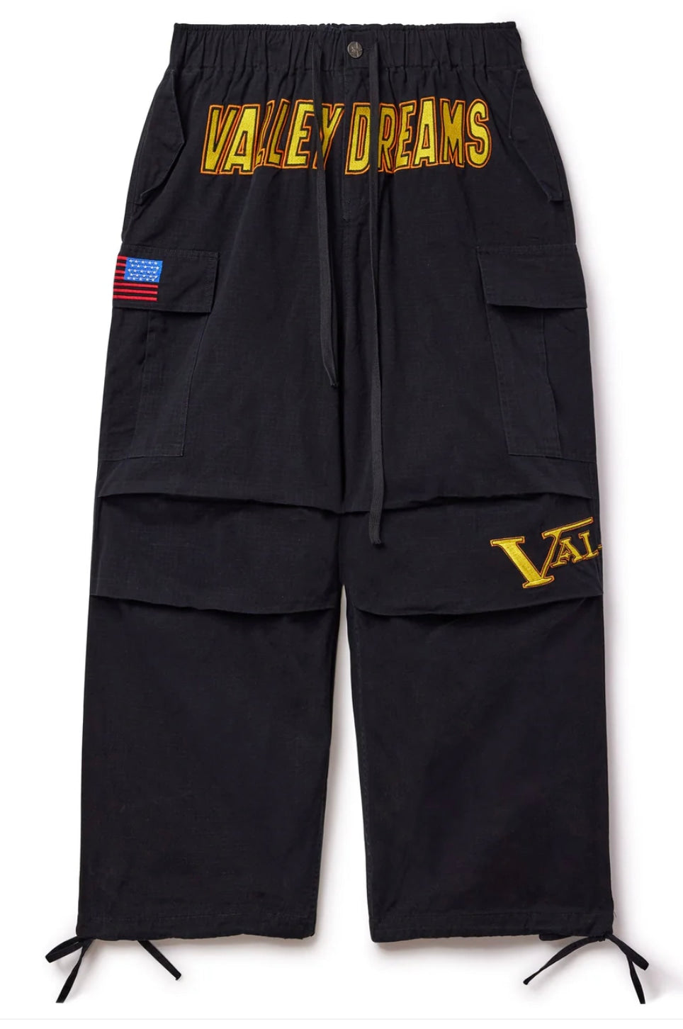 Vale Black Paratrooper Cargos
