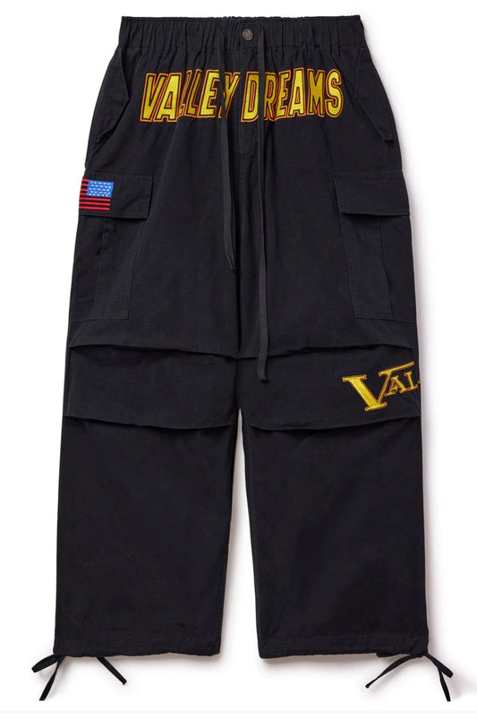Vale Black Paratrooper Cargos
