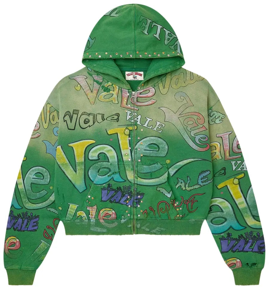 Vale Forever Spearmint Zip Up 'Green'