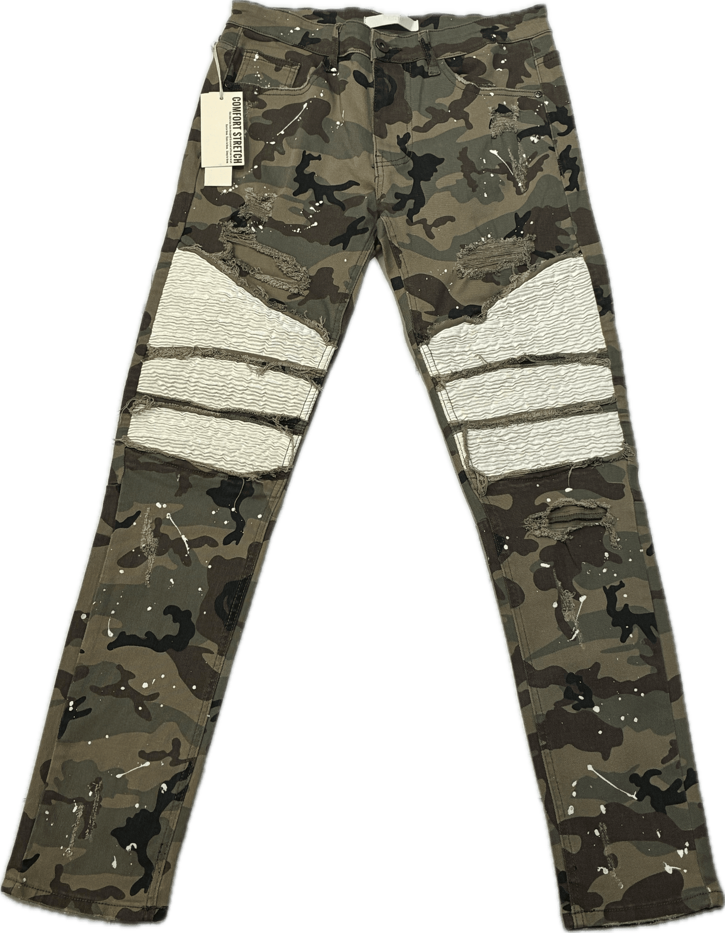 KDNK Skinny Tappered Khaki Camo