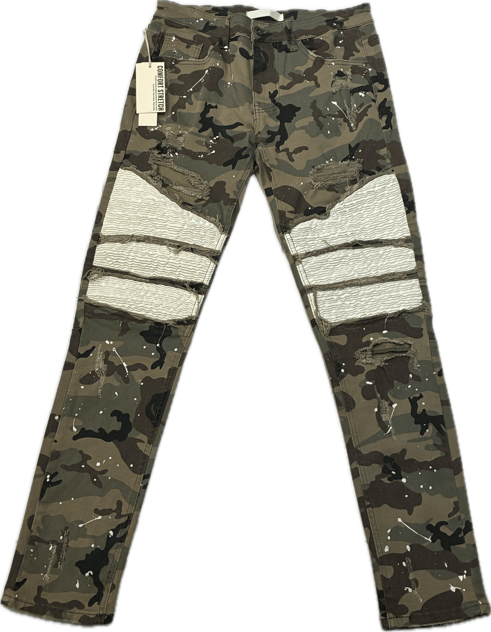 KDNK Skinny Tappered Khaki Camo