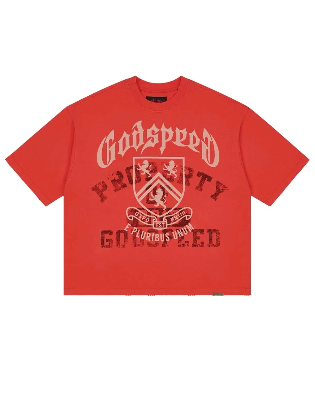 Godspeed Collegiate Tee Cherry Wash