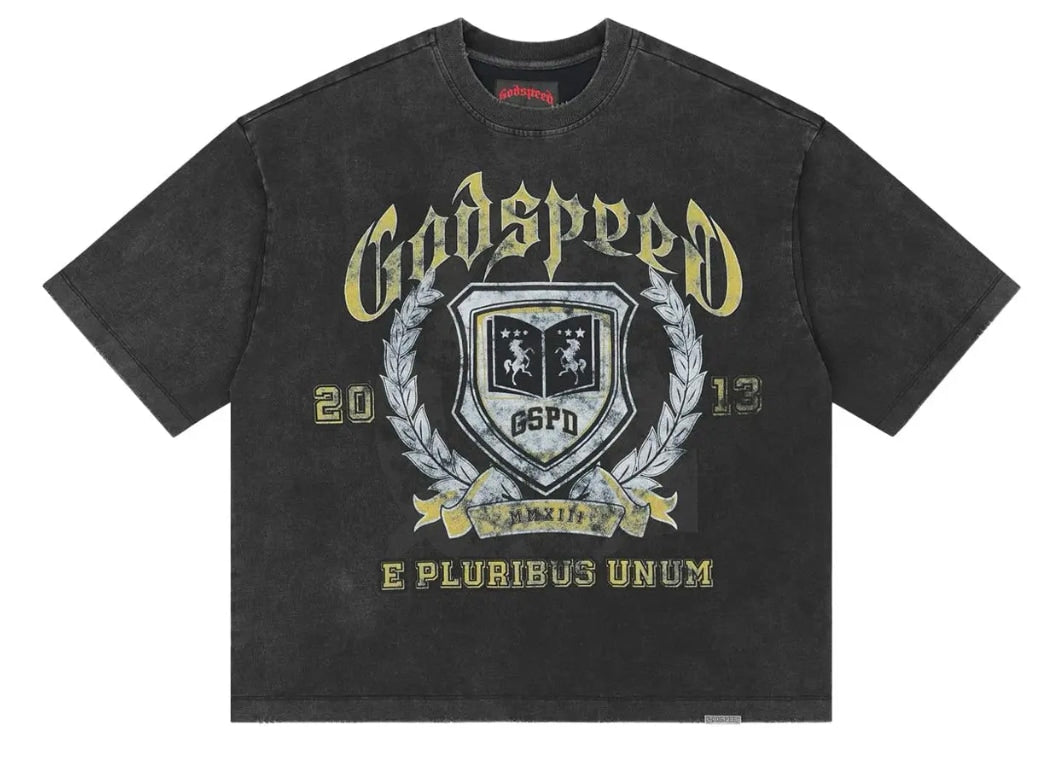 Godspeed  Crest Tee Black Wash