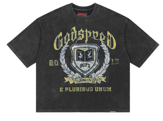 Godspeed  Crest Tee Black Wash