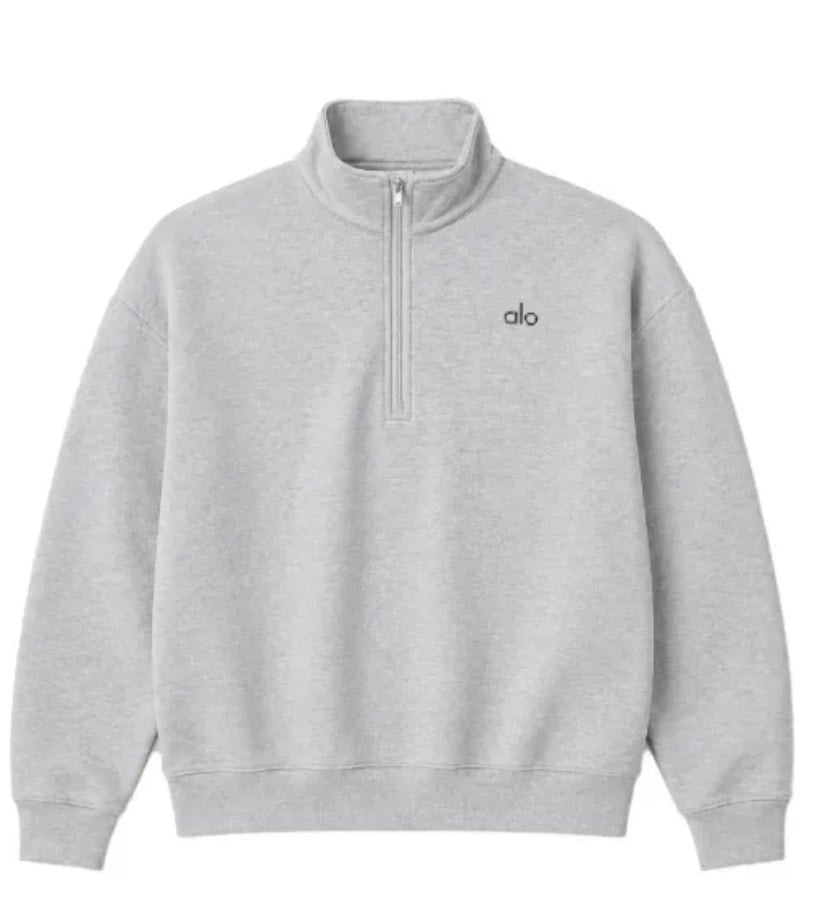 Alo 1/4 Zip Sweater - Grey