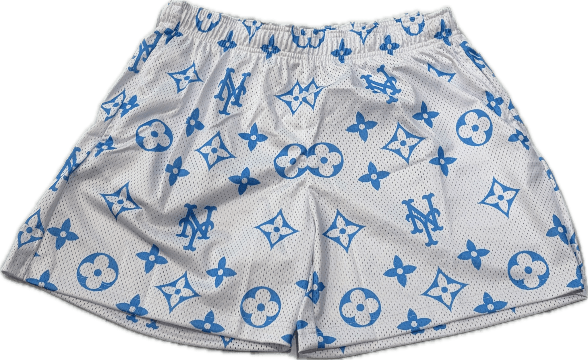 Bravest Studios White/Blue Mets LV Shorts