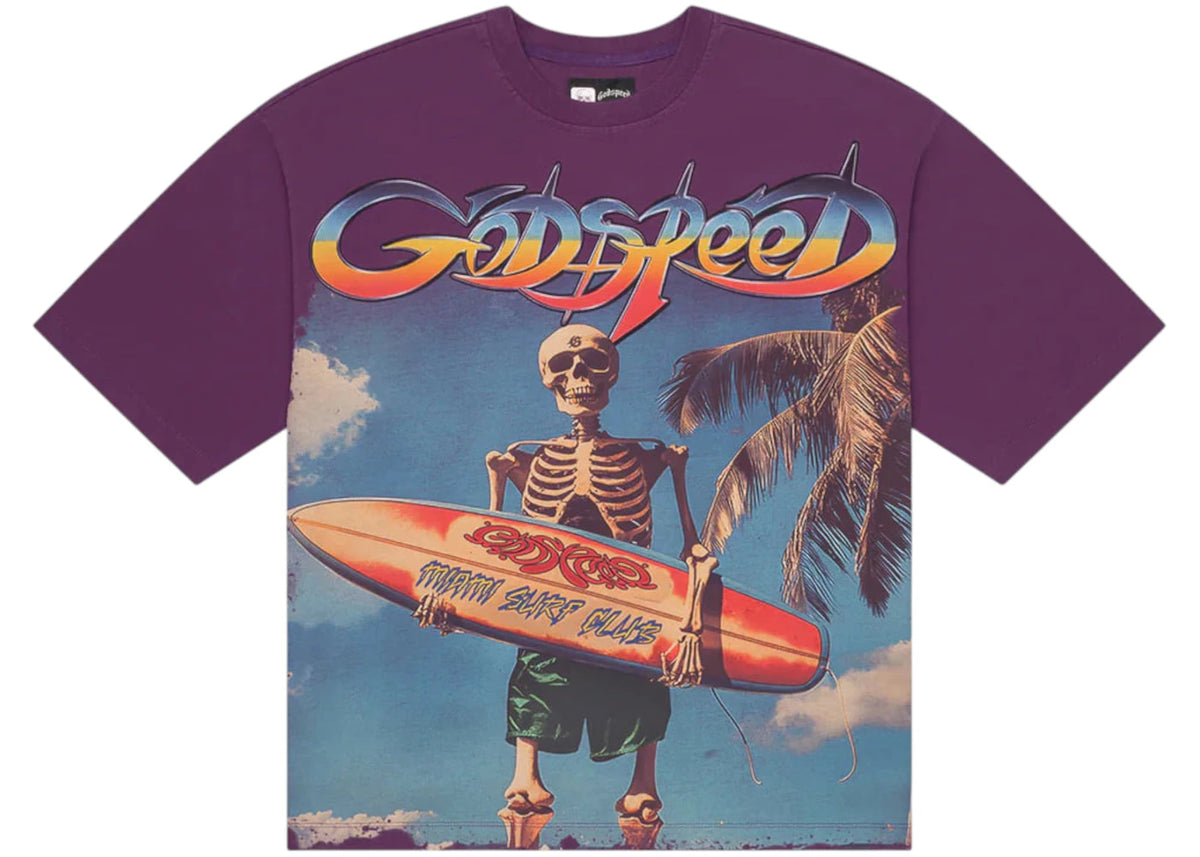 Godspeed Miami Surf Club T-shirt Purple