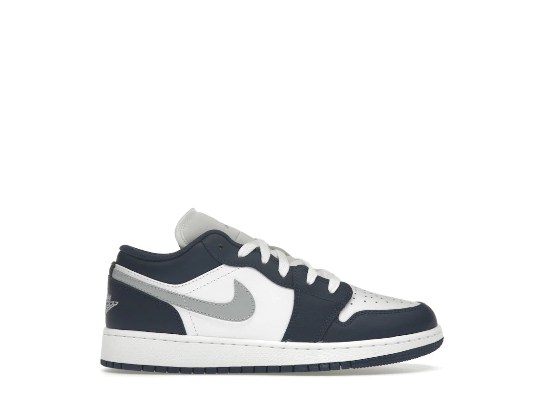 Jordan 1 Low Midnight Navy Wolf Grey (GS)