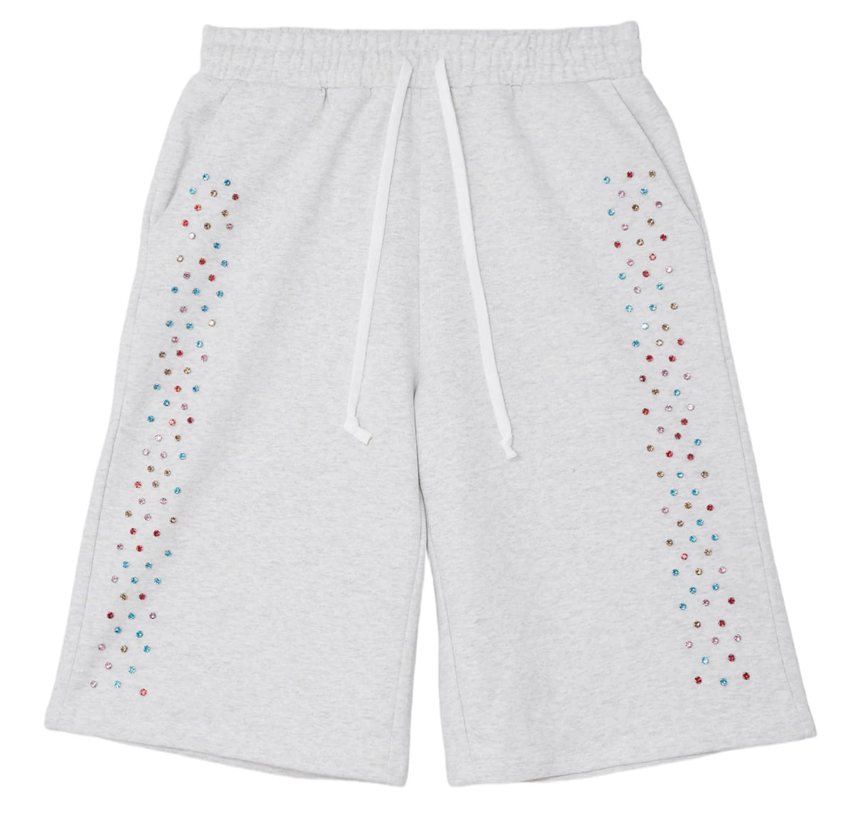 Crystal Cactus Sweat Shorts - Grey