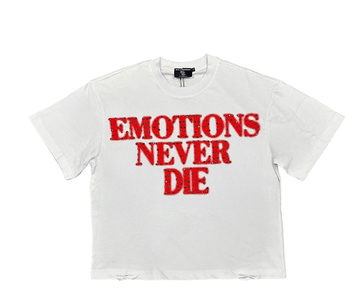 Mixed Emotions Red END Tee White