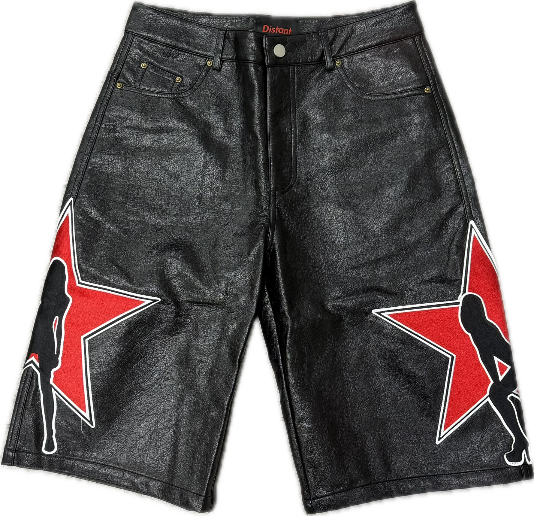 Distant War within Leather Shorts