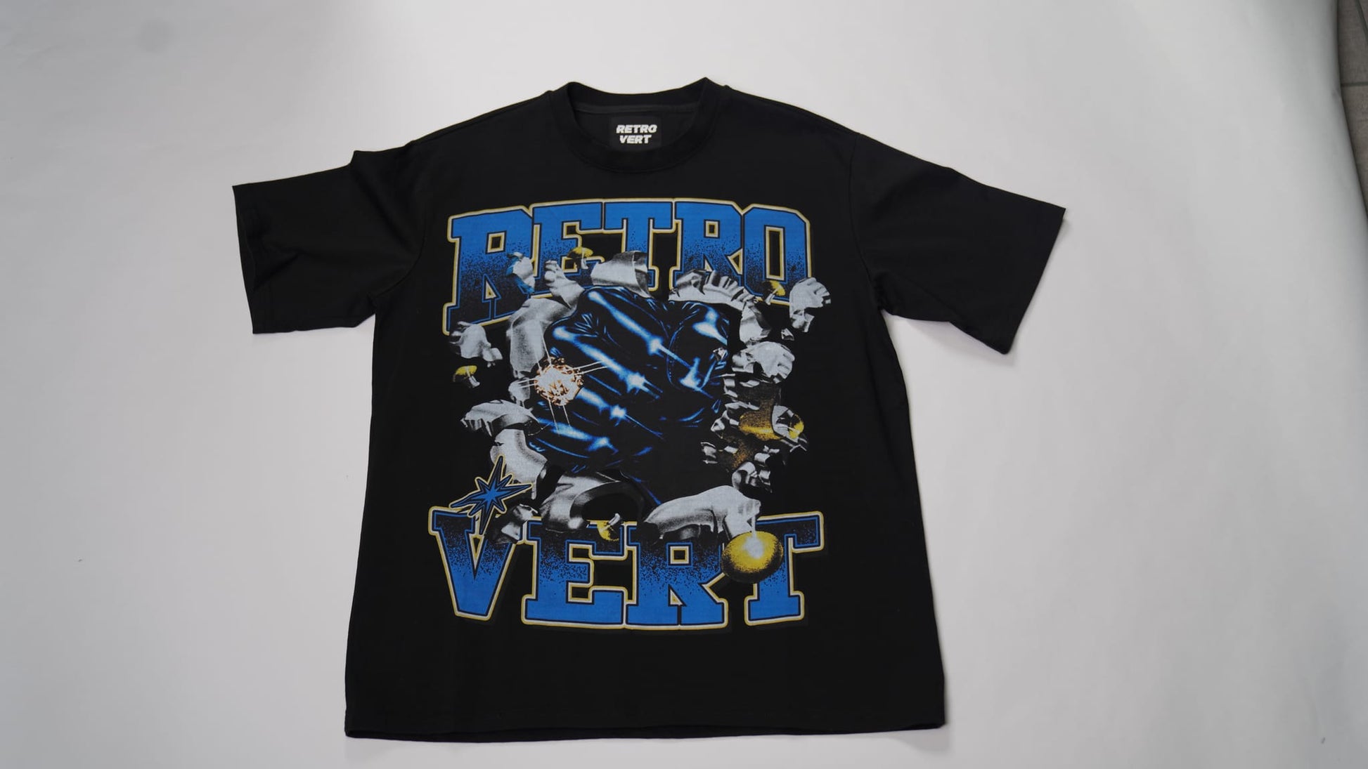 Retrovert Fist Tee Black